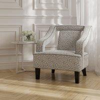 Giulia Textured Chenille Cutaway Accent Chair