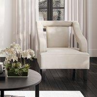 Giulia Velvet Cutaway Accent Chair