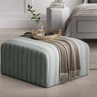Nerina Coastal Stripe Large Cotton Pouffe