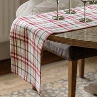 Season's Check Christmas Check Table Runner 36x250cm