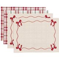 Set of 4 Season's Feast Christmas Placemats