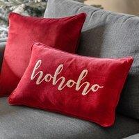 Jolly Chant Chenille Embroidered Cushion