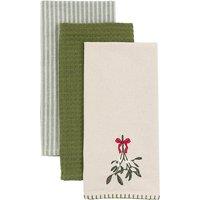 Set of 3 Forest Noel Christmas Tea Towels