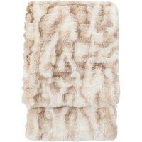 Luxe Ripple Ruched Faux Fur Throw