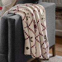 Fairisle Weave Chenille Woven Throw