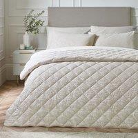 Corded Leaves Quilted Bedspread