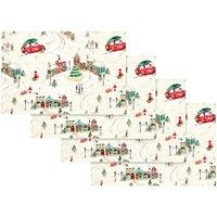 Christmas Town Cotton Dining Placemat 4 Pack