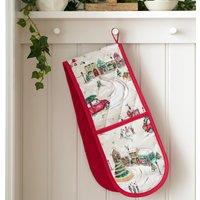 Christmas Town Cotton Kitchen Oven Glove