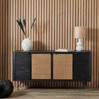 Fenix Acacia Rattan 4 Door Sideboard