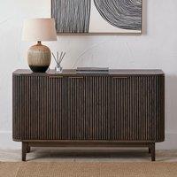 Renzo Fluted Oak 3 Door Sideboard