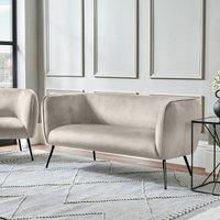 Luxe Velvet 2 Seater Accent Sofa with Black or Gold Legs