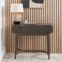 Renzo Fluted Oak 2 Drawer Console Table