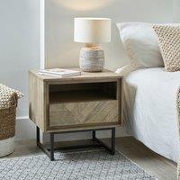 Marea Sand Wash Wood Bedside Table