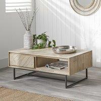 Marea Sand Wash Wood Storage Coffee Table