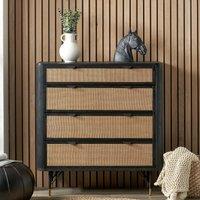 Fenix Acacia Rattan 4 Drawer Chest