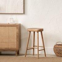Lorian Ash Wood Ergonomic Bar Stool