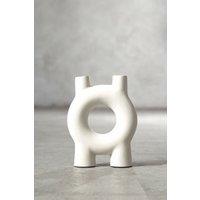 Small Abstract Candle Holder in Cream