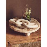 Decoratve Marble Riser in Chocolate