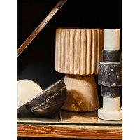 Natural Engraved Wooden Vase