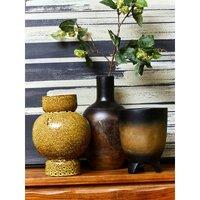 Large Black Ombre Planter