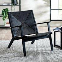 Ophelia Boho Oak & Rattan Accent Chair