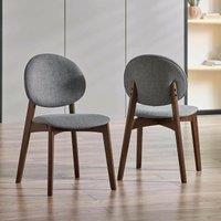 Solene Walnut Dining Chairs (Set of 2)