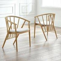 Oran Oak Curved Spindle Back Dining Chair