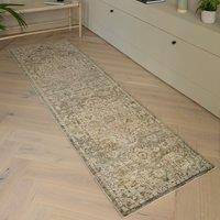 Heriz Serapi Green Runner Rug