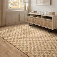 Naturi Hand Woven Chequerboard Rug