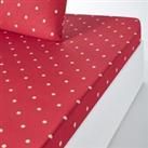 Edelweiss Polka Dot 100% Cotton Fitted Sheet