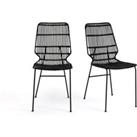 Set of 2 Malu Chairs in Woven Kubu