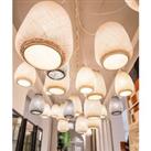 Titouan Bamboo & Rice Paper Pendant Ceiling Light, by E. Gallina
