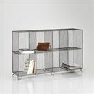 Areglo Metal Shelving Unit with 8 Compartments
