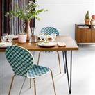 Set of 2 Watford Stackable Patterned Chairs