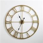 70cm Diameter Zivos Brass Metal Clock
