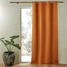 Private Single Lined Blackout Curtain in Washed Linen with Eyelets