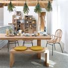 Malu Rectangular Pine Dining Table (Seats 8-10)