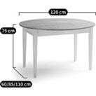 Alvina Round Dining Table with 2 Drawers (Seats 4-6)
