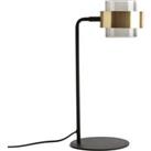 Botello Glass and Metal Table Lamp
