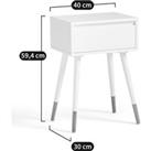 Janik Bedside Table with Drawer