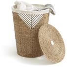 Tressie Woven Seagrass Laundry Basket
