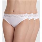 Pack of 3 Feminine Midi Knickers in Stretch Cotton