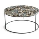 Anaximne Agate and Metal Coffee Table