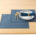Set of 2 Mina Art Deco Stain-Resistant Placemats