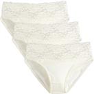 Pack of 3 Knickers with Wide Lace Band