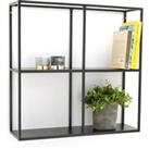 Hiba Metal 2-Shelf Wall Storage Unit