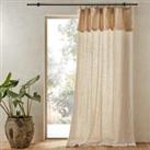Beha Two-Tone Sheer Linen Voile Curtain Panel