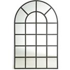 Lenaig 110 x 170cm Arched Industrial Metal Window Mirror