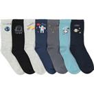 Pack of 7 Pairs of Days of the Week Socks in Cotton Mix