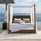 Gilmour Solid Walnut Four Poster Bed